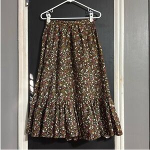 Misty Lane Vintage 90s A-line Midi Cottage Ruffle Skirt Sz: 11 Vintage size: 11